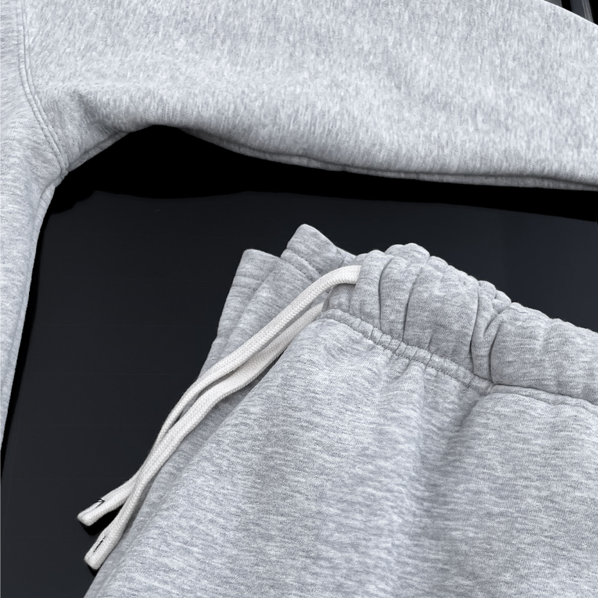 Grey Melange Pants