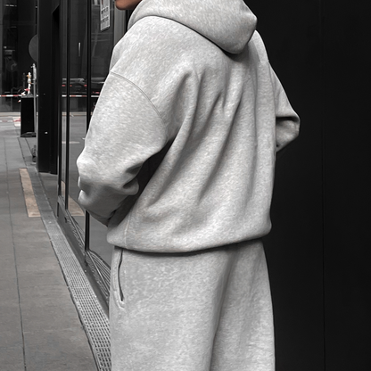 Grey Melange Zipper