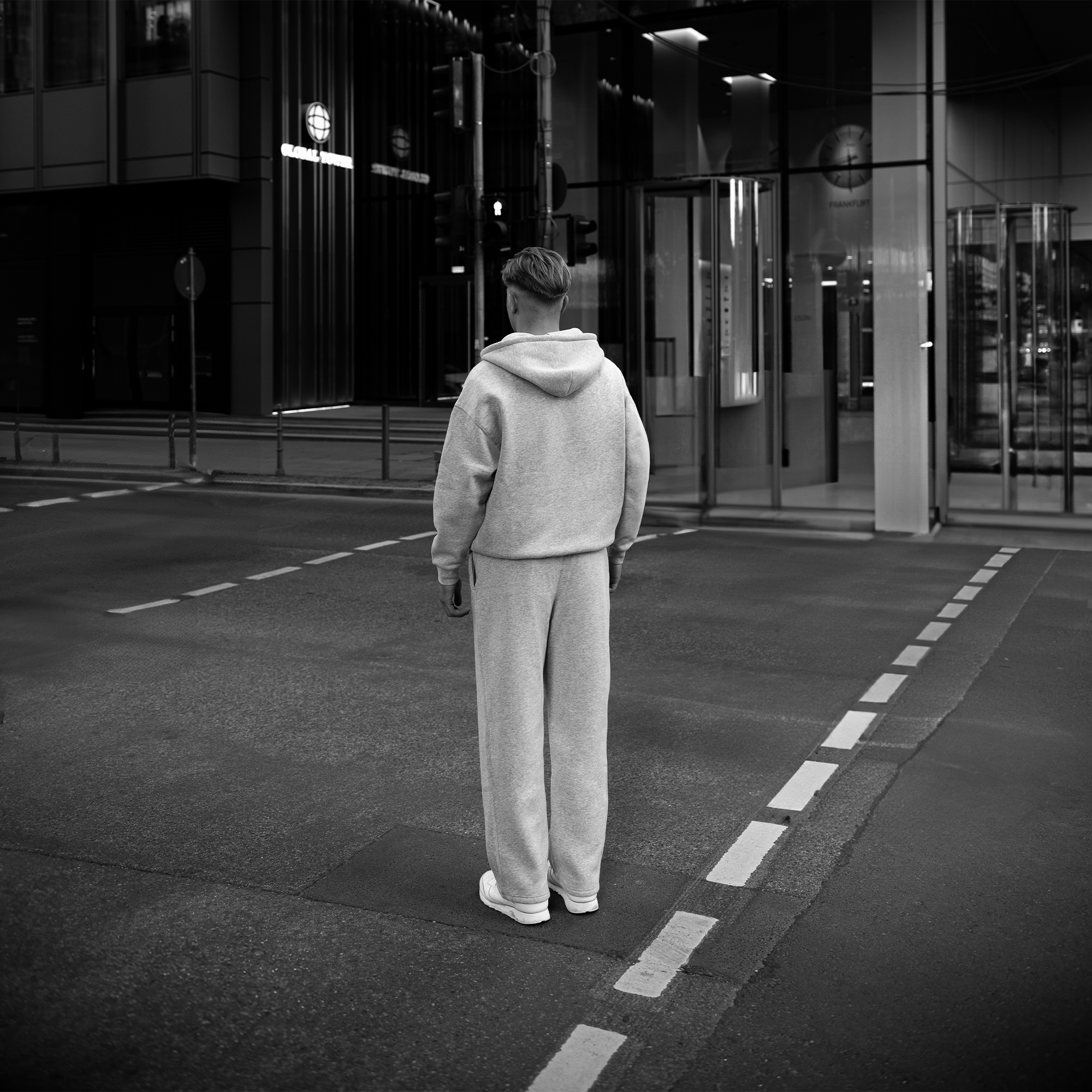 Grey Melange Pants