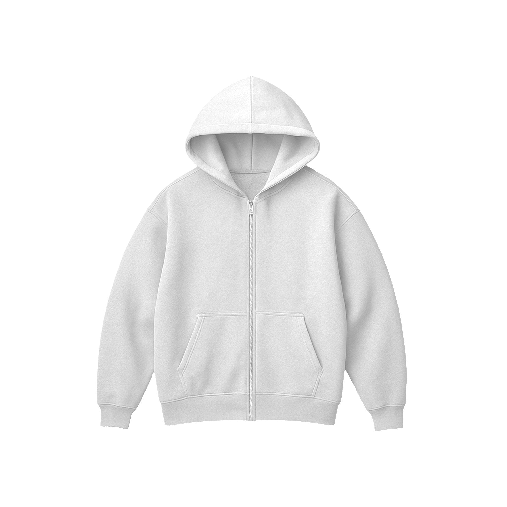 Grey Melange Zipper